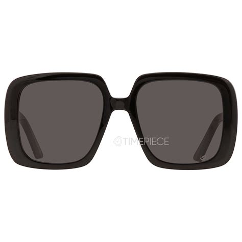 Dior Grey Square Ladies Sunglasses DIORBOBBY S2U 10A1 55.